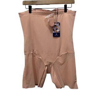 HONEYLOVE Shapewear High Waist Short Body Shaper in Blush Size 1X NWT